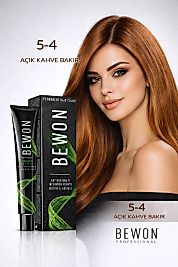 BEWON SAÇ BOYASI 100 ML (5-4 AÇIK KAHVE BAKIR)