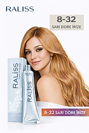 RALİSS SAÇ BOYASI 60 ML. (8-32 SARI DORE İRİSE)