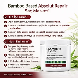 BAMBOO BASED ABSOLUT SAÇ MASKESİ 500 ML.
