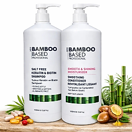 BAMBOO BASED SALT FREE KERATİN ŞAMPUAN & SMOOTH SHINNING SAÇ KREMİ SETİ