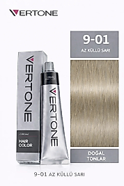 VERTONE SAÇ BOYASI 60 ML. (9-01 AZ KÜLLÜ SARI)