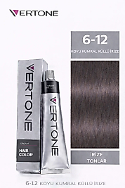 VERTONE SAÇ BOYASI 60 ML. (6-12 KOYU KUMRAL VİYOLE KÜLLÜ)
