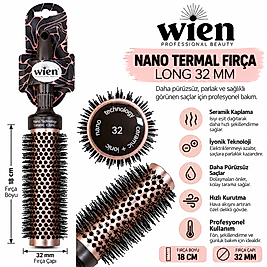 WİEN PREMİUM SERAMİK TERMAL FIRÇA 32 MM