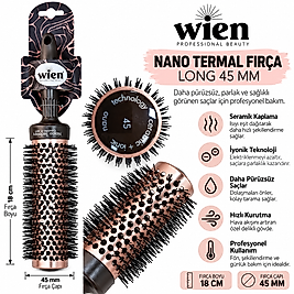 WİEN PREMİUM SERAMİK TERMAL FIRÇA 45 MM