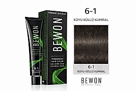 BEWON SAÇ BOYASI 100 ML (6-1 KOYU KUMRAL KÜLLÜ)