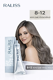 RALİSS SAÇ BOYASI 60 ML. (8-12 KOYU SARI VİYOLE KÜLLÜ)