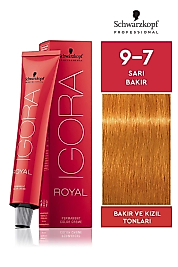 İGORA ROYAL SAÇ BOYASI 60 ML. (9-7 SARI BAKIR)