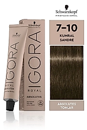 İGORA ROYAL ABSOLUTE SAÇ BOYASI 60 ML.  (7-10 KUMRAL SANDRE)