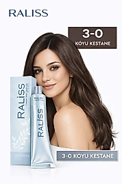 RALİSS SAÇ BOYASI 60 ML. (3-0 KOYU KESTANE)