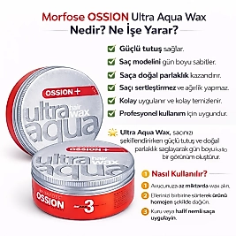MORFOSE AQUA ULTRA WAX 150 ML. (KIRMIZI)