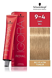 İGORA ROYAL SAÇ BOYASI 60 ML. (9-4 SARI BEJ)
