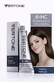 VERTONE SAÇ BOYASI 60 ML. (6-HC EXTRA KOYU KUMRAL)