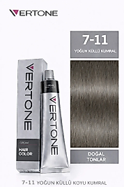 VERTONE SAÇ BOYASI 60 ML. (7-11 YOĞUN KÜLLÜ KUMRAL)