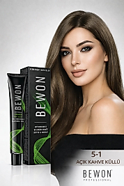 BEWON SAÇ BOYASI 100 ML (5-1 AÇIK KAHVE KÜLLÜ)