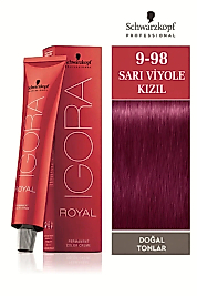 İGORA ROYAL SAÇ BOYASI 60 ML. (9-98 SARI VİYOLE KIZIL)