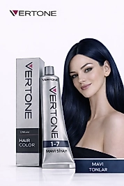 VERTONE SAÇ BOYASI 60 ML. (1-7 MAVİ SİYAH)