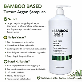 BAMBOO BASED SALT FREE ARGAN ŞAMPUAN 1000 ML.