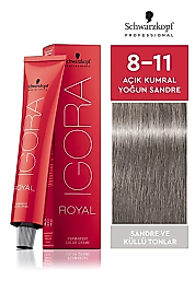 İGORA ROYAL SAÇ BOYASI 60 ML. (8-11 AÇIK KUMRAL YOĞUN SANDRE)