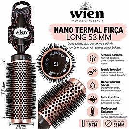 WİEN PREMİUM SERAMİK TERMAL FIRÇA 53 MM
