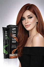 BEWON SAÇ BOYASI 100 ML (7-66 KUMRAL YOĞUN KIZIL)