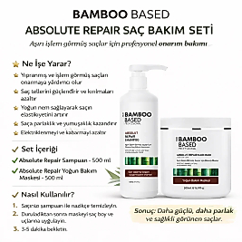 BAMBOO BASED ABSOLUTE REPAİR ONARICI BAKIM SETİ KOFRE 2x500 ML.