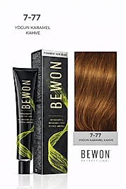 BEWON SAÇ BOYASI 100 ML (7-77 YOĞUN KARAMEL KAHVE)