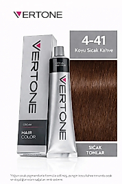 VERTONE SAÇ BOYASI 60 ML. (4-41 KOYU SICAK KAHVE)