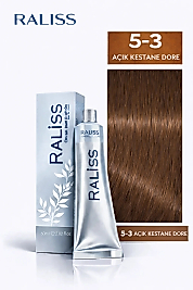 RALİSS SAÇ BOYASI 60 ML. (5-3 AÇIK KESTANE DORE)