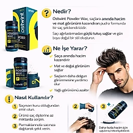 OSTWİNT MATTE PUDRA WAX (YEŞİL) 20 GR.