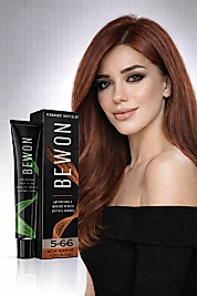 BEWON SAÇ BOYASI 100 ML (5-66 AÇIK KAHVE YOĞUN KIZIL)