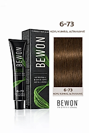BEWON SAÇ BOYASI 100 ML (6-73 KOYU KUMRAL ALTIN KAHVE)