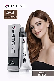 VERTONE SAÇ BOYASI 60 ML. (5-3 KESTANE DORE)