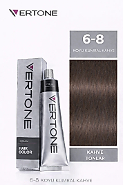 VERTONE SAÇ BOYASI 60 ML. (6-8 KOYU KUMRAL KAHVE)