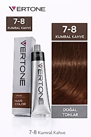 VERTONE SAÇ BOYASI 60 ML. (7-8 KUMRAL KAHVE)