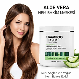 BAMBOO BASED ALOE VERA SAÇ MASKESİ 500 ML.