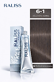 RALİSS SAÇ BOYASI 60 ML. (6-1 KÜLLÜ KOYU KUMRAL)