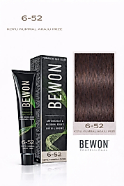 BEWON SAÇ BOYASI 100 ML (6-52 KOYU KUMRAL AKUJU İRİZE)