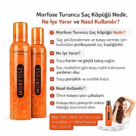 MORFOSE SAÇ KÖPÜĞÜ 350 ML. ULTRA HOLD (TURUNCU)