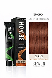BEWON SAÇ BOYASI 100 ML (5-66 AÇIK KAHVE YOĞUN KIZIL)