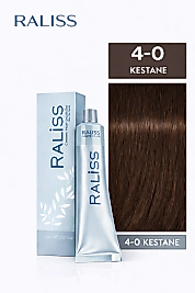 RALİSS SAÇ BOYASI 60 ML. (4-0 KESTANE)