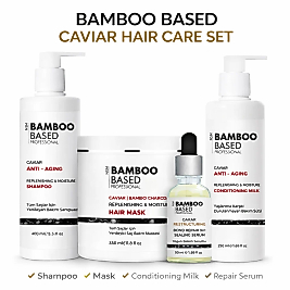 BAMBOO BASED CAVIAR ANTI AGING SAÇ BAKIM SETİ KOFRE