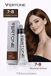 VERTONE SAÇ BOYASI 60 ML. (7-8 KUMRAL KAHVE)