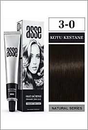 ASSE SAÇ BOYASI 60 ML. (3-0 KOYU KESTANE)