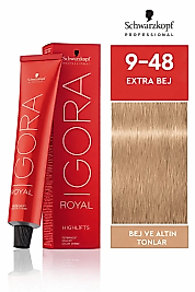İGORA ROYAL SAÇ BOYASI 60 ML.  (9-48 EXTRA BEJ)