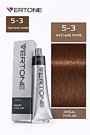 VERTONE SAÇ BOYASI 60 ML. (5-3 KESTANE DORE)
