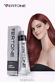 VERTONE SAÇ BOYASI 60 ML. (55-60 KIZIL)