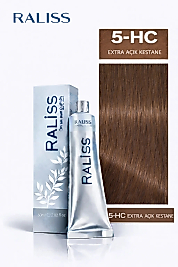 RALİSS SAÇ BOYASI 60 ML. (5-HC EXTRA AÇIK KESTANE)
