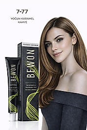BEWON SAÇ BOYASI 100 ML (7-77 YOĞUN KARAMEL KAHVE)