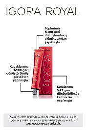 İGORA ROYAL ABSOLUTE SAÇ BOYASI 60 ML. (9-60 SARI DOĞAL ÇİKOLATA)