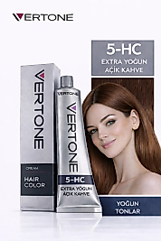 VERTONE SAÇ BOYASI 60 ML. (5-HC EXTRA AÇIK KESTANE)